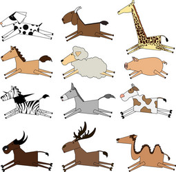 Animal set vector