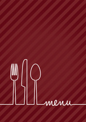 red a4 menu vector