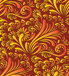 floral seamless pattern background vector image