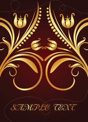 gold background vector image