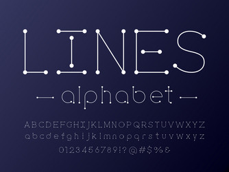 line font vector image