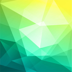 abstract green geometric background vector image