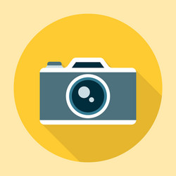 camera icon flat vector image