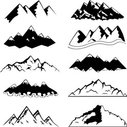 mountains vector image