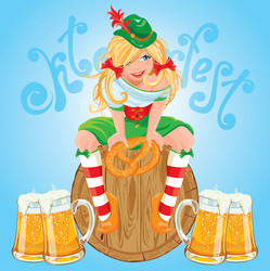 Oktoberfest girl 380 vector