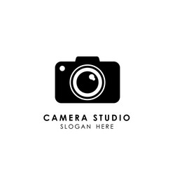 colorful camera logo template icon vector image