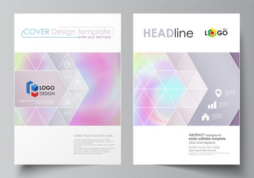 business templates for brochure flyer report vector image