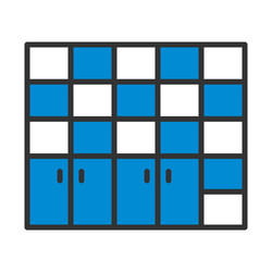 office cabinet icon vector image