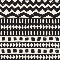 hand drawn painted seamless pattern tribal vector image