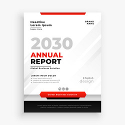 annual report professional flyer brochure template vector image