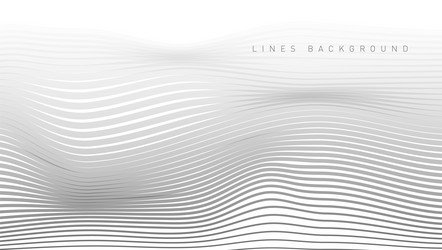 3d light gradient lines wave futuristic back vector image