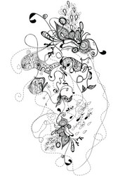 floral vector image