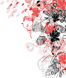 floral vector image