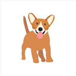 Funny dog clip art with cartoon style vector