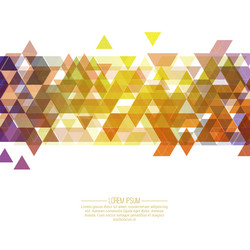 creative abstract triangle pattern vector image