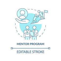 mentorship concept icon vector image