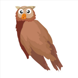 cute animal owl clip art bird cartoon character vector image