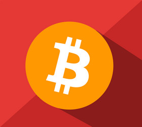 basic rgb bitcoin vector image