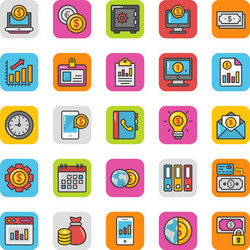 Finance icons 1 vector