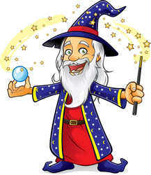 wizard vector image