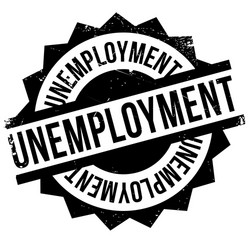 unemployment rubber stamp vector image