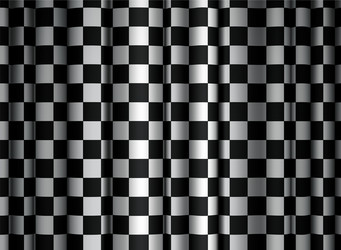 checkered curtain vector image