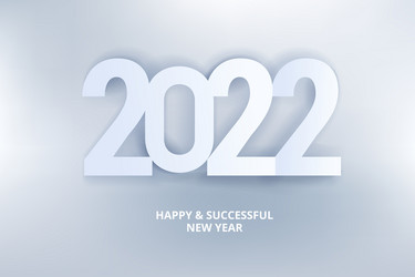 happy new year 2022 greeting card vector image