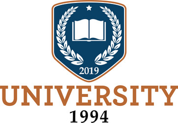 University emblem logo vector