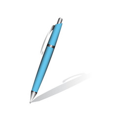 Blue pen vector