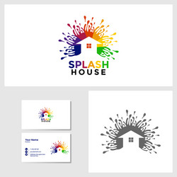 painting house icon design template vector image