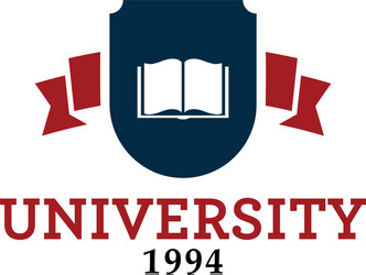 University emblem logo vector