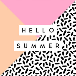 hello summer design vector image