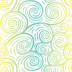 curls seamless pattern colorful vector image