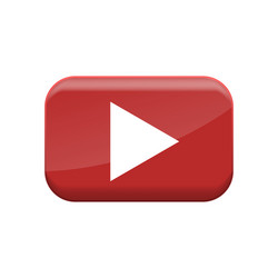 red play button vector image