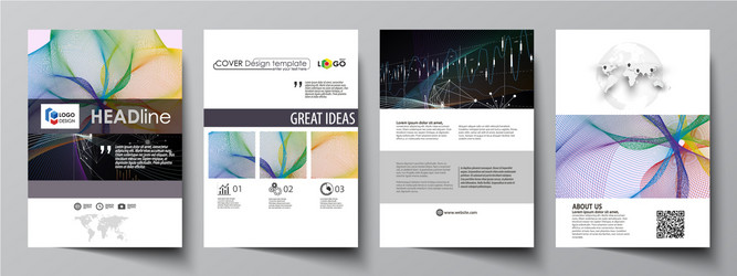 business templates for brochure flyer annual vector image