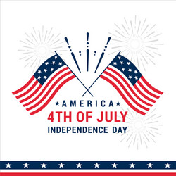 greeting fourth july vector image