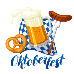 Oktoberfest beer festival or poster vector