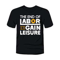 labor day t-shirt vector image