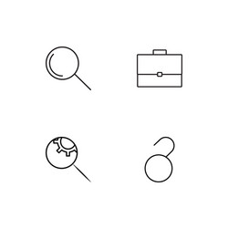 finance icons set vector image