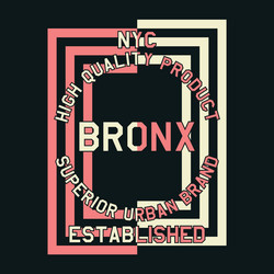 Nyc quality product bronx vector