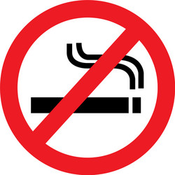 dont smoke prohibition sign vector image