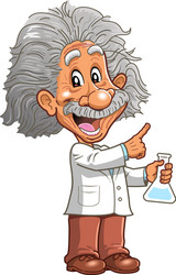 albert einstein professor genius scientist vector image