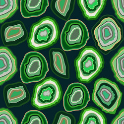 green agate crystal seamless pattern vector image