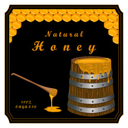 set honey vector image