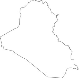 iraq map outline vector image