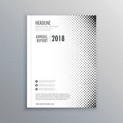 Minimal business brochure flyer design template vector