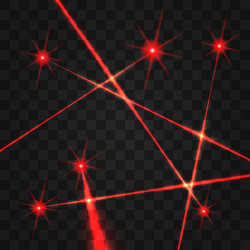 laser beams set vector image