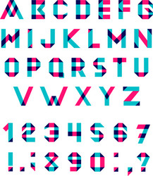 alphabet set vector image