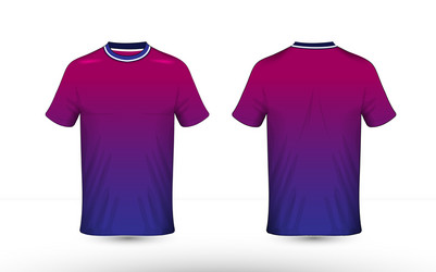 blue purple and white layout e-sport t-shirt vector image