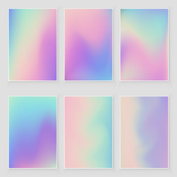 abstract blurred holographic gradient background vector image